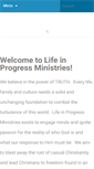 Mobile Screenshot of lifeinprogressministries.org